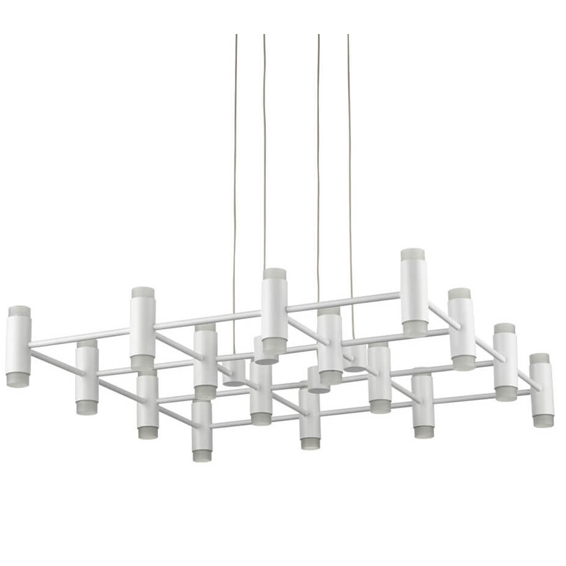 Люстра Rigor & Conciseness Lighting Round Plafond White Белый в Рязани | Loft Concept 