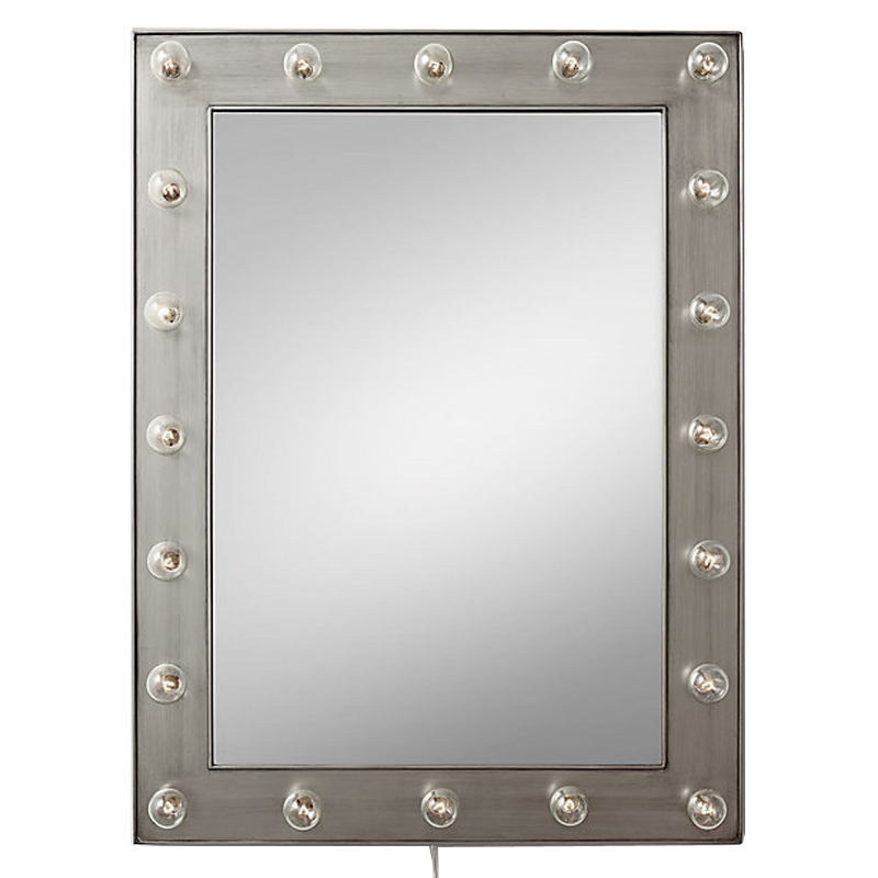 Зеркало с подсветкой Restoration Hardware ILLUMINATED Mirror Pewter Никель Сатин Зеркало с подсветкой Restoration Hardware ILLUMINATED Mirror Pewter Никель Сатин в Рязани | Loft Concept