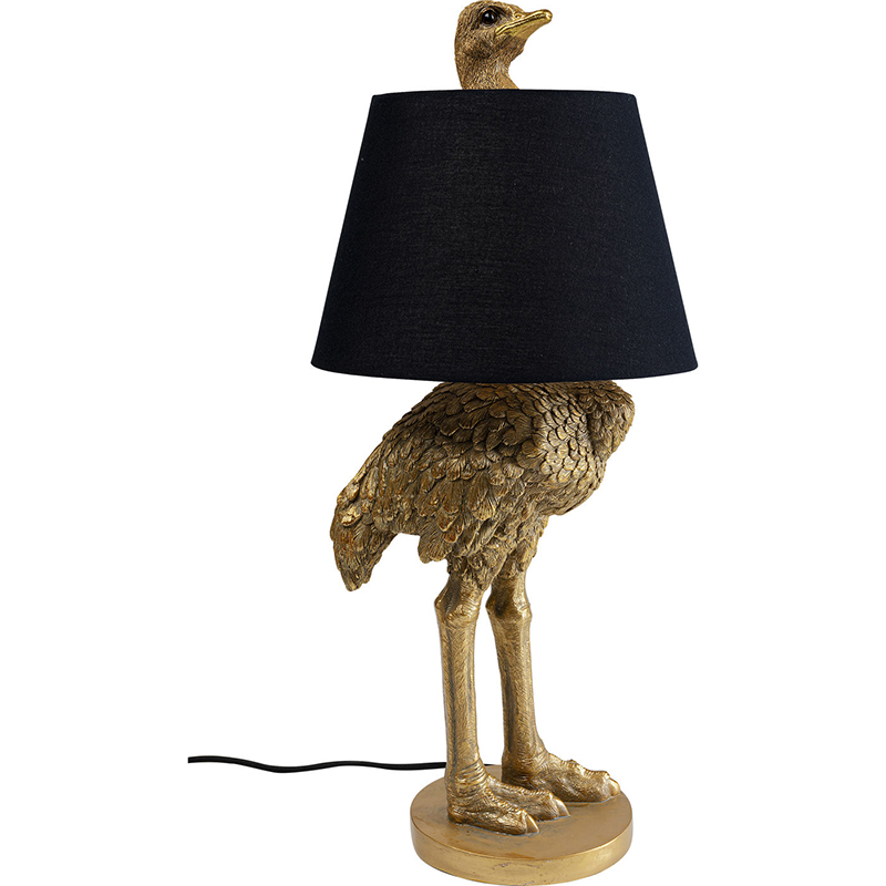 Настольная лампа Golden Ostrich Черный Золотой Настольная лампа Golden Ostrich Черный Золотой в Рязани | Loft Concept