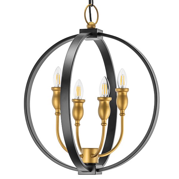 Люстра Olivier Frosted Gold Candles Черный Золотой Люстра Olivier Frosted Gold Candles Черный Золотой в Рязани | Loft Concept