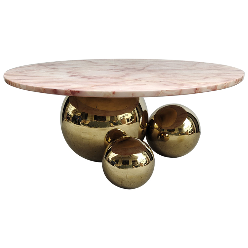 Кофейный стол Ball Metal Gold Coffee Table Золотой Дымчатая Роза Кофейный стол Ball Metal Gold Coffee Table Золотой Дымчатая Роза в Рязани | Loft Concept