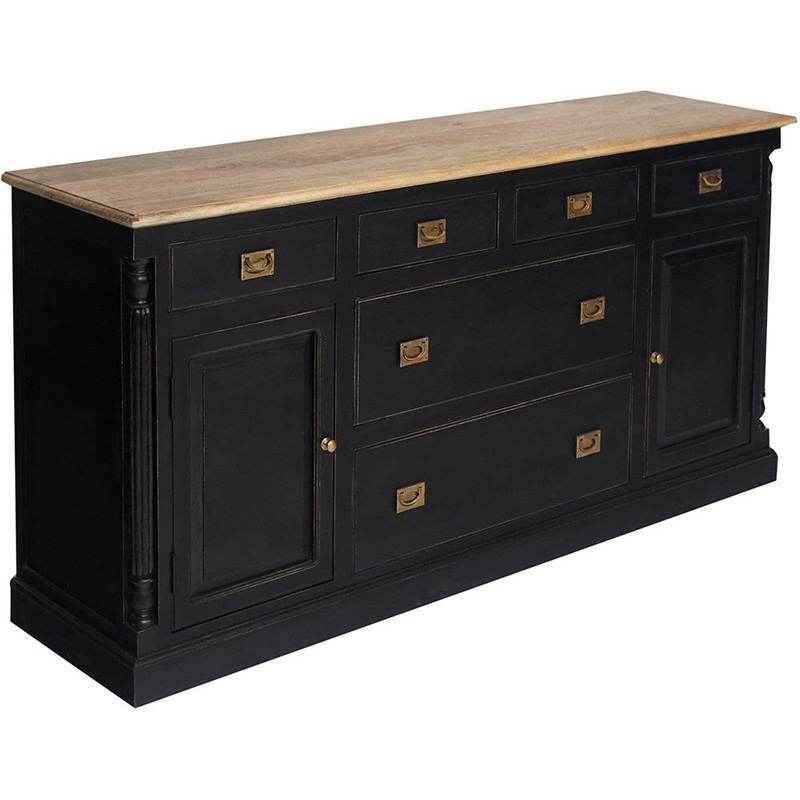 Комод Provence Sylvie Chest of Drawers Черный Древесина Комод Provence Sylvie Chest of Drawers Черный Древесина в Рязани | Loft Concept