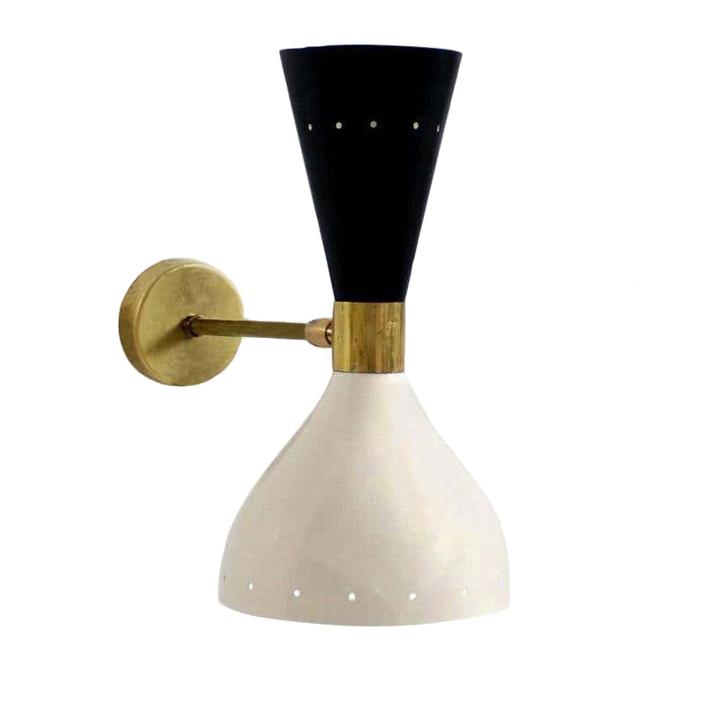 Бра Alfredo Sconce Белый Черный Золотой Бра Alfredo Sconce Белый Черный Золотой в Рязани | Loft Concept