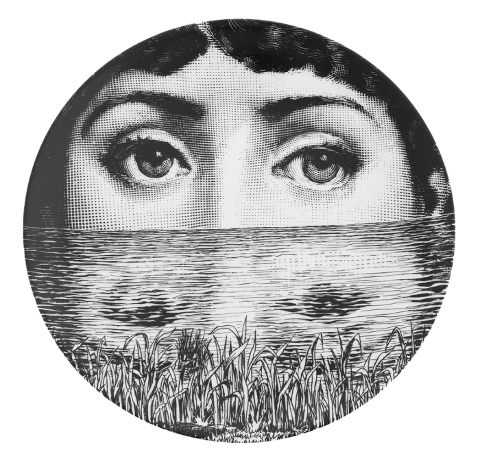 Декоративная тарелка Fornasetti 089 Черный Декоративная тарелка Fornasetti 089 Черный в Рязани | Loft Concept