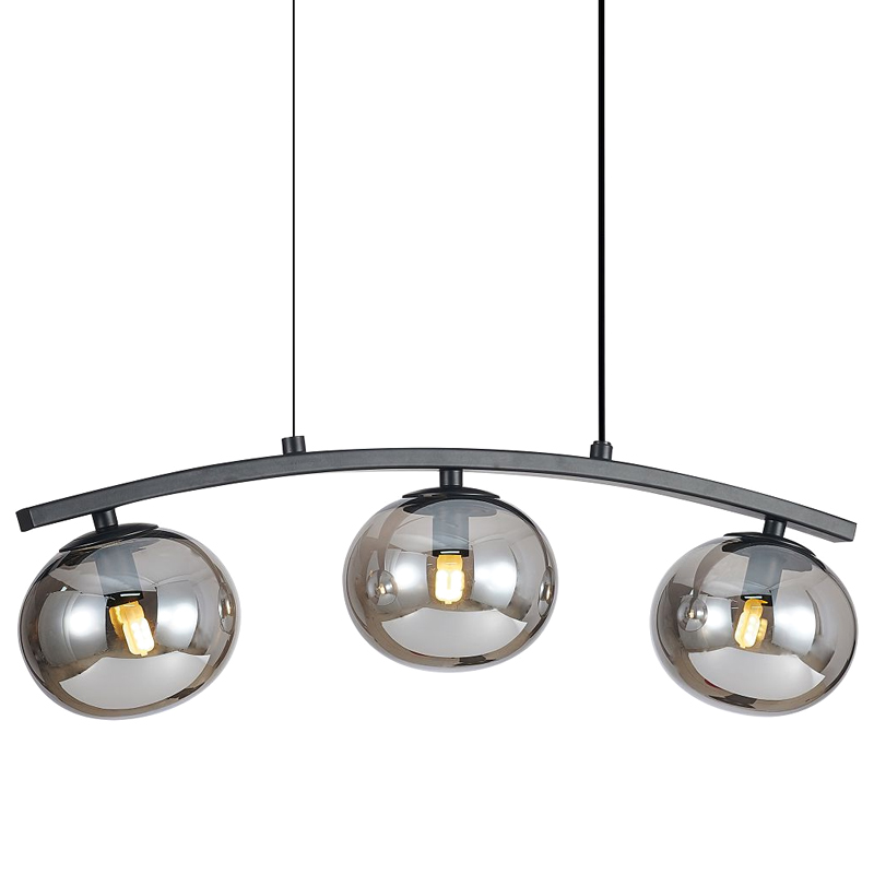 Люстра B.LUX Матовый черный каркас 54 см Черный матовый Серый Люстра B.LUX Матовый черный каркас 54 см Черный матовый Серый в Рязани | Loft Concept