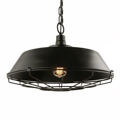 Люстра Dark Cage Pendant Черный Искусственная бурая ржавчина Люстра Dark Cage Pendant Черный Искусственная бурая ржавчина в Рязани | Loft Concept