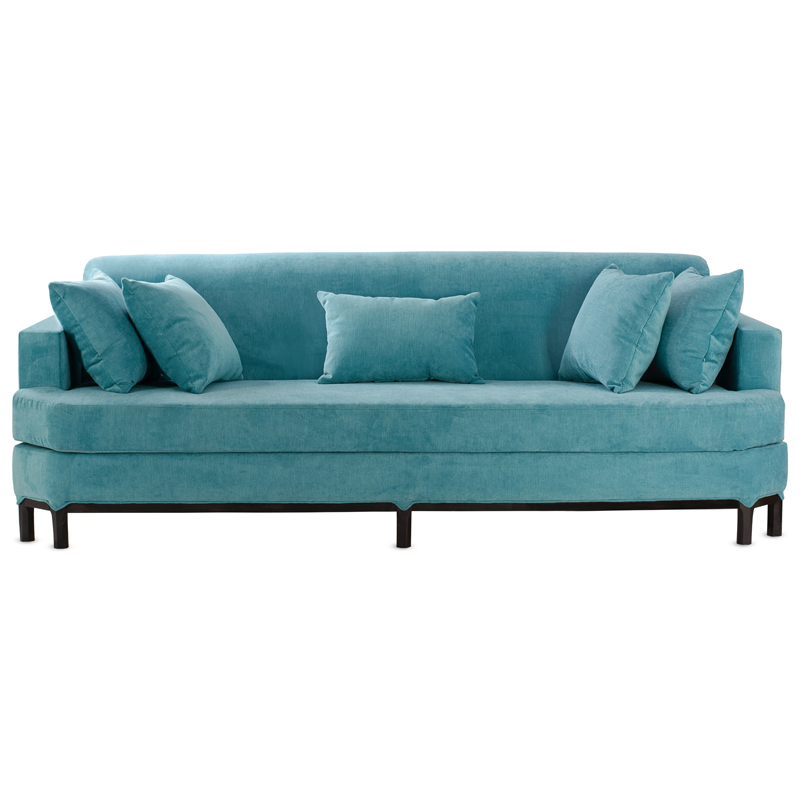 Диван Marita Sofa Бирюзовый Черный Диван Marita Sofa Бирюзовый Черный в Рязани | Loft Concept