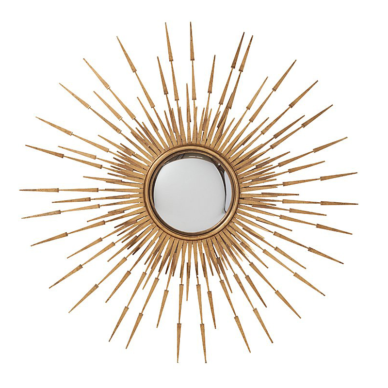 Зеркало-солнце Golden Sun Long Rays Золотой в Рязани | Loft Concept 