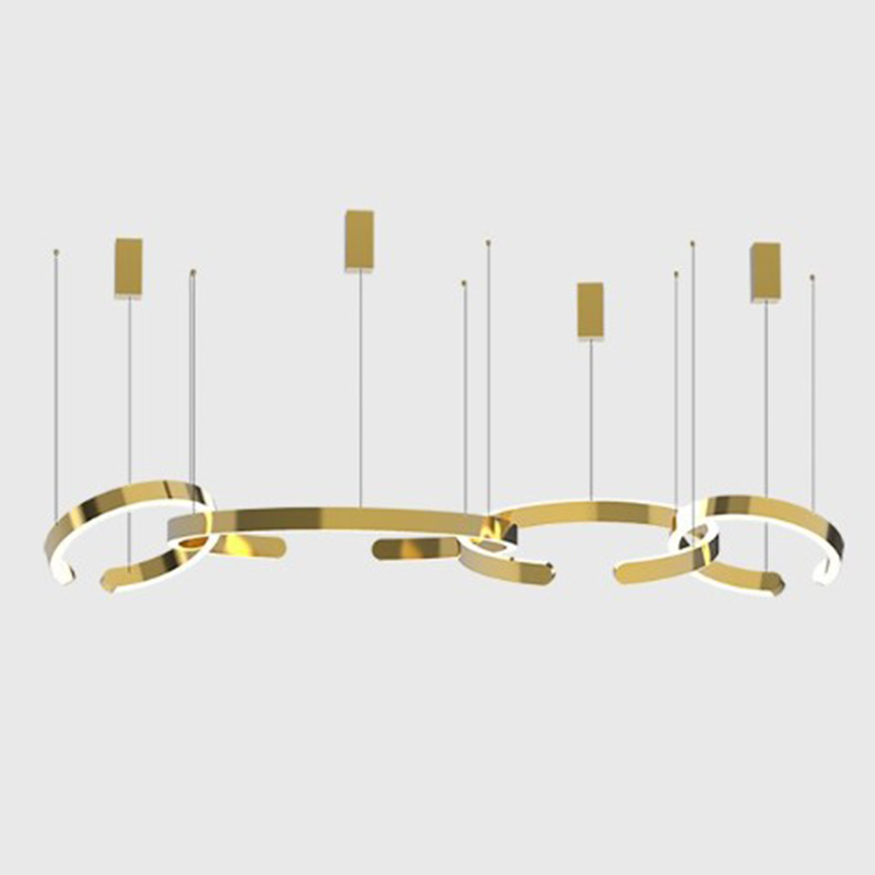Люстра 4 горизонтальных кольца 4 Horizontal Rings Золотой Люстра 4 горизонтальных кольца 4 Horizontal Rings Золотой в Рязани | Loft Concept