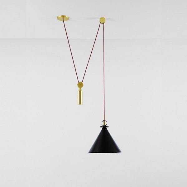Подвесной светильник Shape up Pendant Cone Black Черный Подвесной светильник Shape up Pendant Cone Black Черный в Рязани | Loft Concept