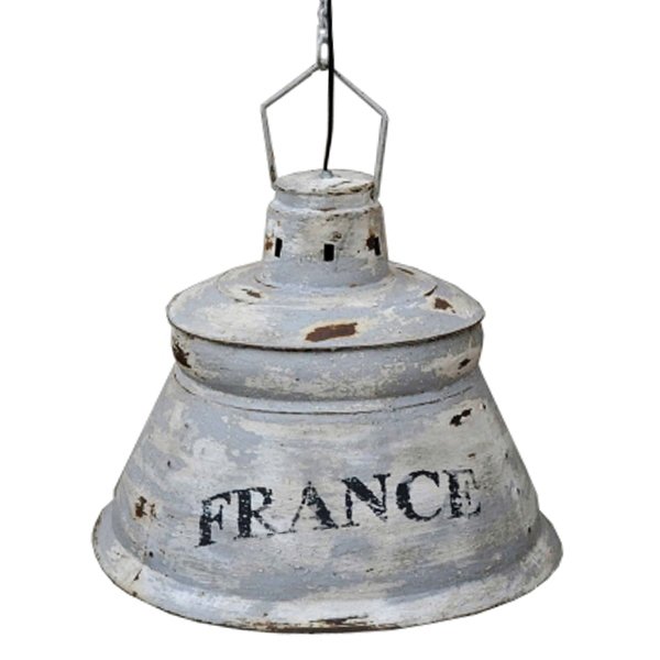 Подвесной светильник винтаж Loft France Серый Подвесной светильник винтаж Loft France Серый в Рязани | Loft Concept