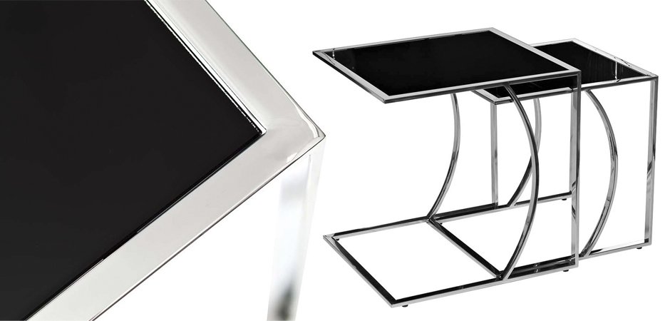 Приставной стол Metal Crescent Side Table Chromium Приставной стол Metal Crescent Side Table Chromium - Loft-Concept в Рязани