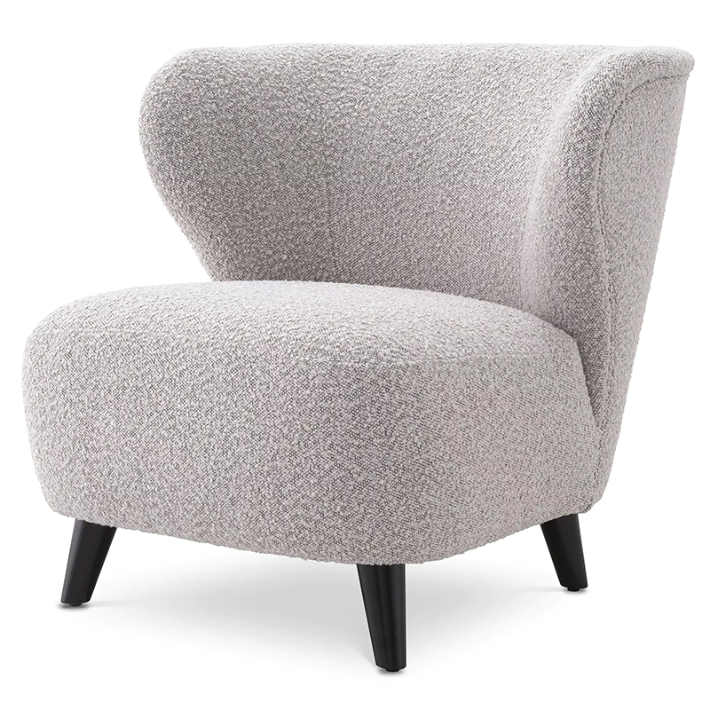 Кресло Eichholtz Chair Hydra Boucle Серый Черный Серый Черный Кресло Eichholtz Chair Hydra Boucle Серый Черный Серый Черный в Рязани | Loft Concept