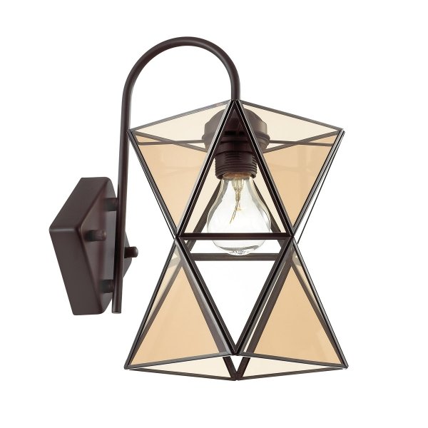 Бра PolyPyramid Glass Bra Cognac Янтарь (Amber) Бра PolyPyramid Glass Bra Cognac Янтарь (Amber) в Рязани | Loft Concept