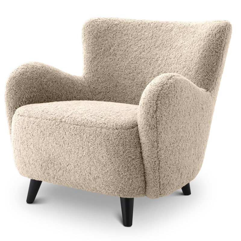 Кресло Eichholtz Chair Svante s Песочный Черный Кресло Eichholtz Chair Svante s Песочный Черный в Рязани | Loft Concept