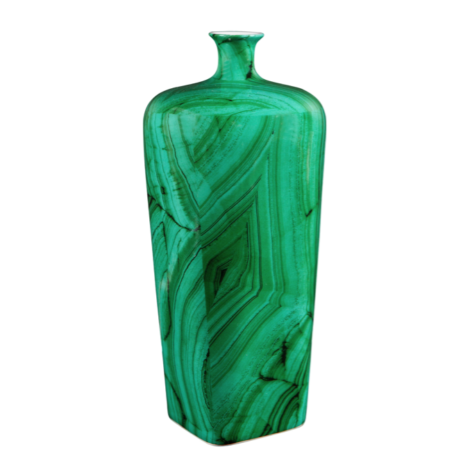 Ваза Malachite Vase flask Малахит Ваза Malachite Vase flask Малахит в Рязани | Loft Concept