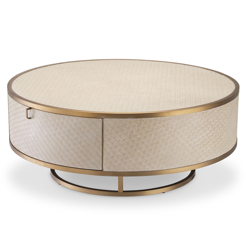 Кофейный стол Eichholtz Coffee Table Napa Valley oak Бежевый Матовая латунь Кофейный стол Eichholtz Coffee Table Napa Valley oak Бежевый Матовая латунь в Рязани | Loft Concept