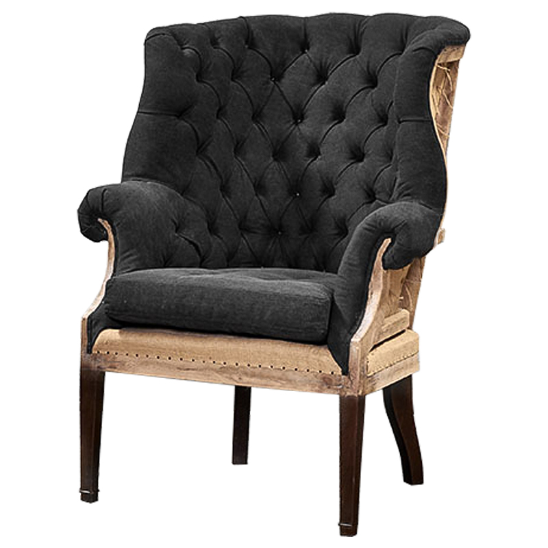 Кресло Gamilton Armchair Graphite Графитовый Коричневый Кресло Gamilton Armchair Graphite Графитовый Коричневый в Рязани | Loft Concept