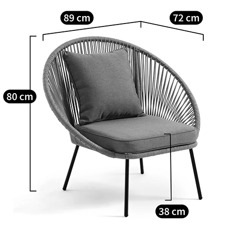 Садовое кресло Аcapulco Grey Chair Садовое кресло Аcapulco Grey Chair в Рязани