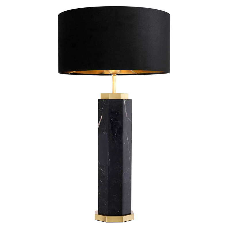 Настольная лампа Eichholtz Table Lamp Newman Black Латунь Античная полированная Черный Настольная лампа Eichholtz Table Lamp Newman Black Латунь Античная полированная Черный в Рязани | Loft Concept
