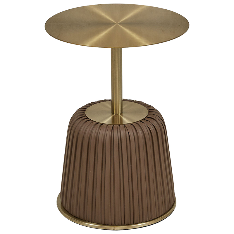 Приставной стол Orlaith Brown Gold Side Table Золотой Коричневый Приставной стол Orlaith Brown Gold Side Table Золотой Коричневый в Рязани | Loft Concept