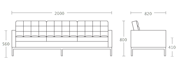 Диван Florence Knoll sofa Диван Florence Knoll sofa в Рязани