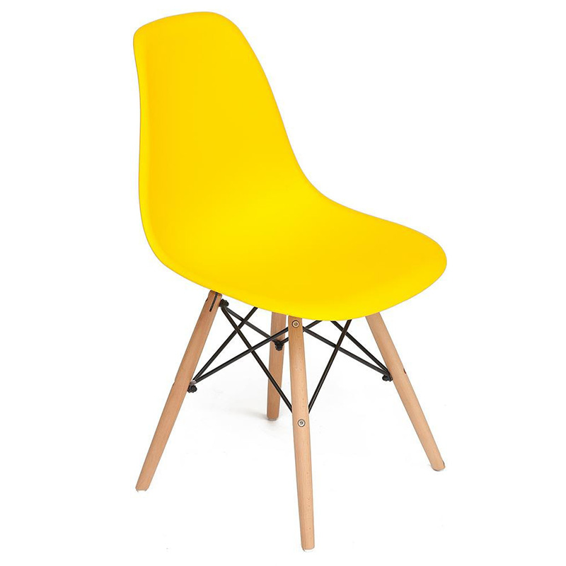 Стул DSW yellow Желтый Древесина Стул DSW yellow Желтый Древесина в Рязани | Loft Concept