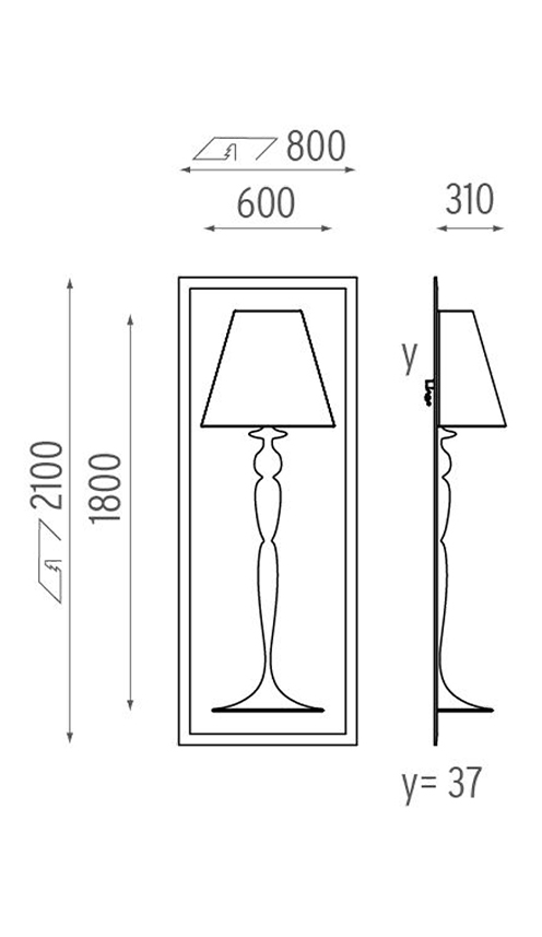 Настенный Светильник Flos Abajourd Hui Large Lampada da parete Настенный Светильник Flos Abajourd Hui Large Lampada da parete в Рязани