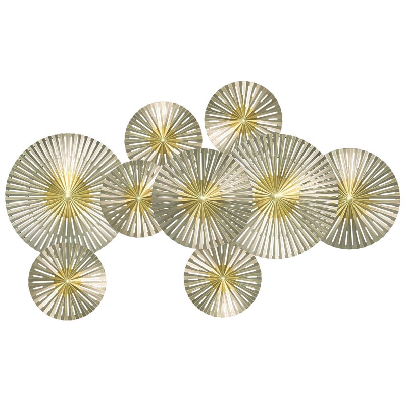 Арт-объект Apollo Gold and Silver Wall Plaque Disc gap 9 Золотой Серебряный Арт-объект Apollo Gold and Silver Wall Plaque Disc gap 9 Золотой Серебряный в Рязани | Loft Concept