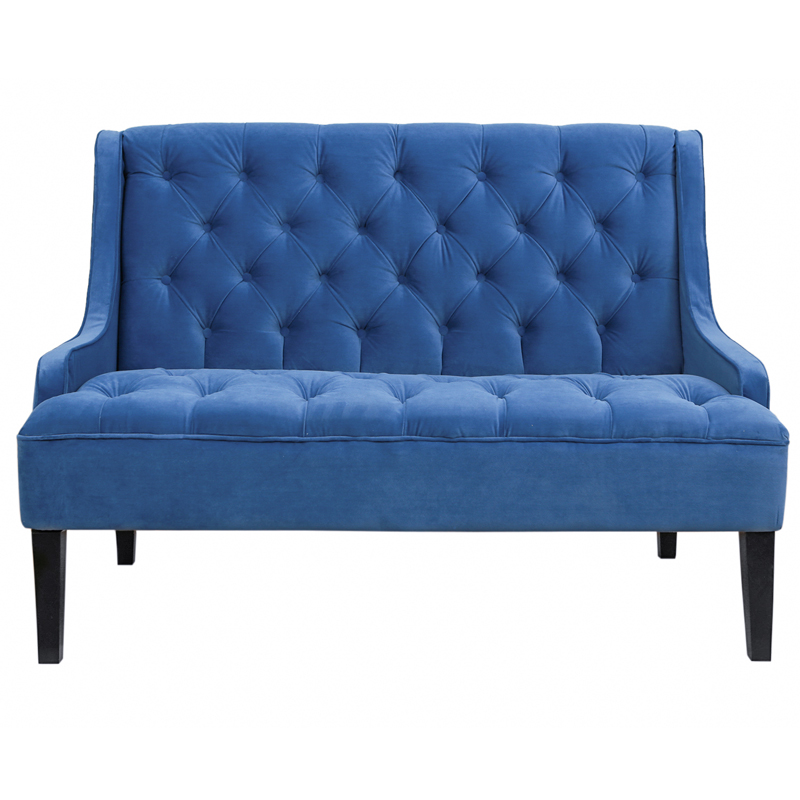 Диван Folket Sofa velour blue Синий Диван Folket Sofa velour blue Синий в Рязани | Loft Concept