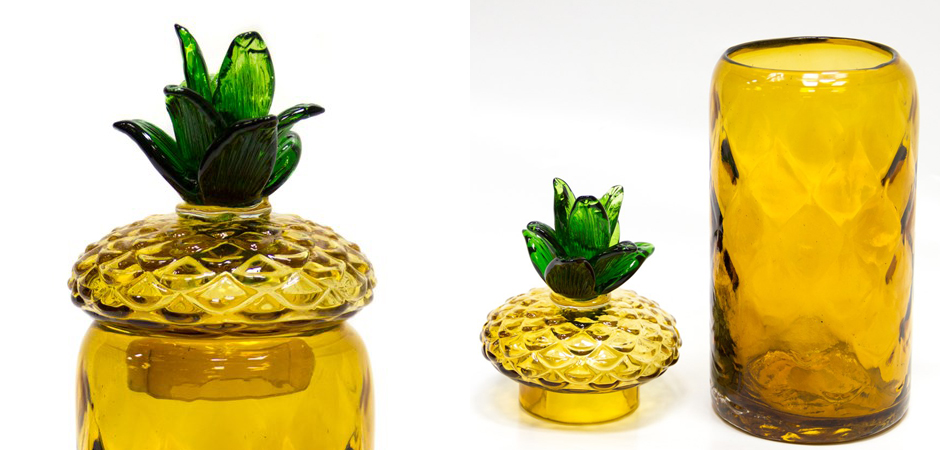Ваза с крышкой Pineapple Transparent Amber L Ваза с крышкой Pineapple Transparent Amber L - Loft-Concept в Рязани