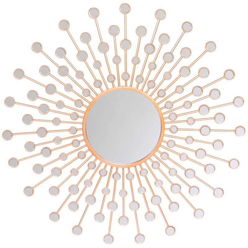 Зеркало Sun Drops Rose Gold Mirror Зеркало Sun Drops Rose Gold Mirror в Рязани | Loft Concept