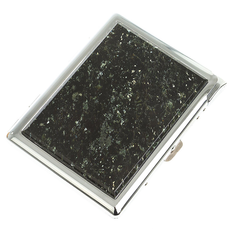 Портсигар с газовой зажигалкой из натурального камня Мусковит Stone Cigarettes Cases Зеленый Серебряный Портсигар с газовой зажигалкой из натурального камня Мусковит Stone Cigarettes Cases Зеленый Серебряный в Рязани | Loft Concept