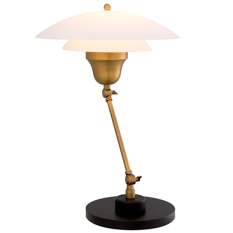Настольная лампа Eichholtz Table Lamp Novento Латунь Белый Настольная лампа Eichholtz Table Lamp Novento Латунь Белый в Рязани | Loft Concept