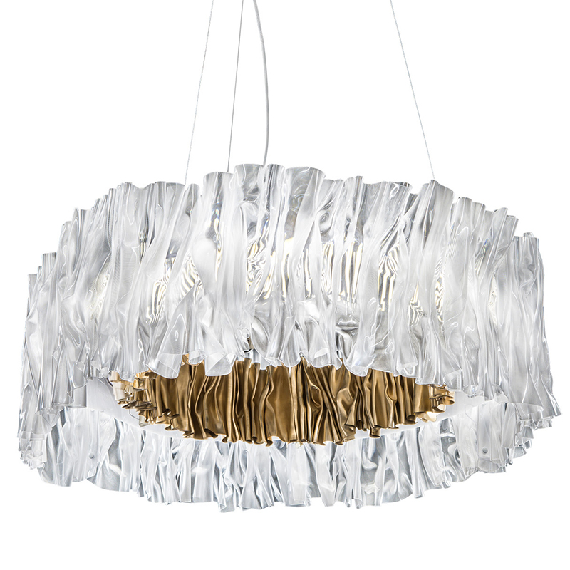 Дизайнерская Плиссированная люстра Pleated Chandelier Золотой Дизайнерская Плиссированная люстра Pleated Chandelier Золотой в Рязани | Loft Concept