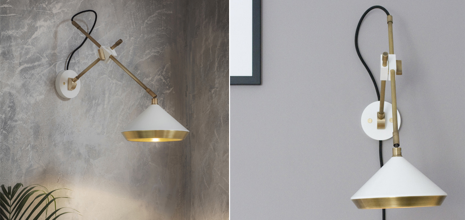 Бра Bert Frank SHEAR SHEAR WALL LIGHT Белый Бра Bert Frank SHEAR SHEAR WALL LIGHT Белый - Loft-Concept в Рязани