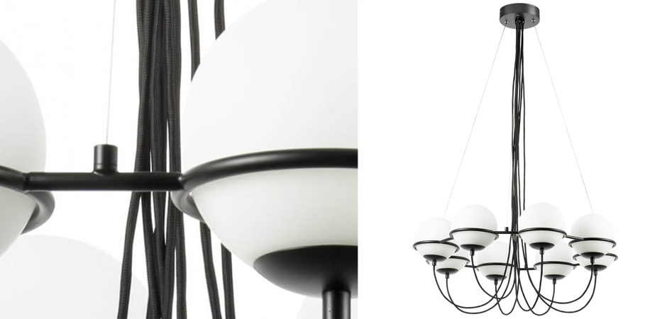 Люстра Melissa Chandelier Black 8 Люстра Melissa Chandelier Black 8 - Loft-Concept в Рязани
