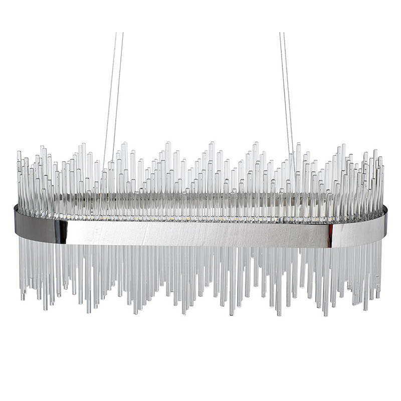 Люстра Nembus Chandelier 80 chrome Хром Прозрачный Люстра Nembus Chandelier 80 chrome Хром Прозрачный в Рязани | Loft Concept