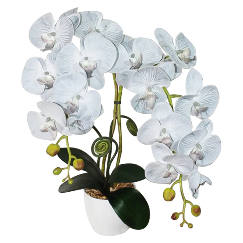 Декоративный искусственный цветок Orchid gray Декоративный искусственный цветок Orchid gray в Рязани | Loft Concept