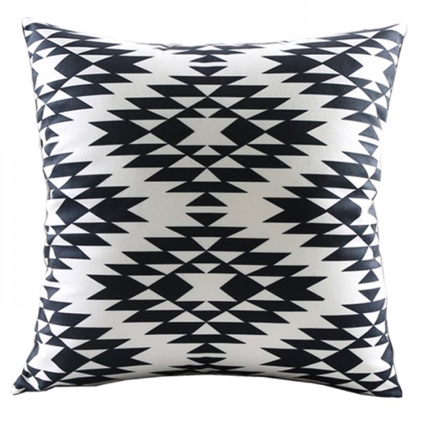 Декоративная подушка Black and White Pattern Черно-белый Декоративная подушка Black and White Pattern Черно-белый в Рязани | Loft Concept