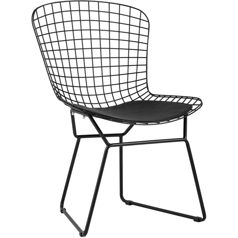 Стул Bertoia Chair Черный Матовый Металл Черный в Рязани | Loft Concept 