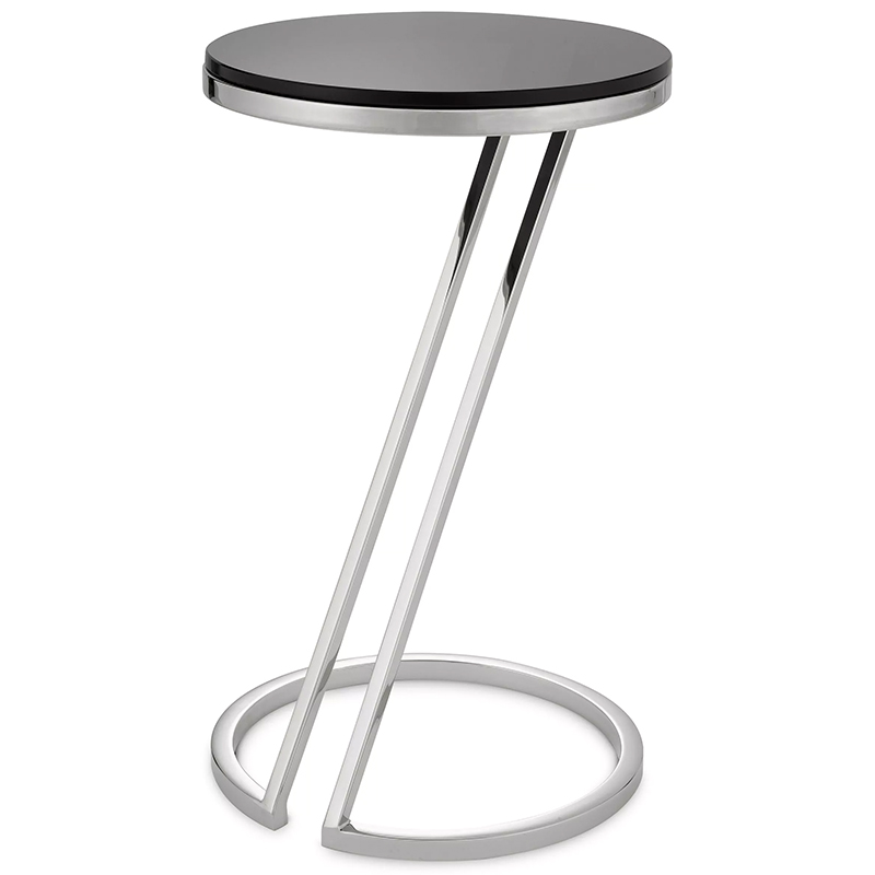Приставной стол Eichholtz Side Table Falcone Chrome Хром Черный Приставной стол Eichholtz Side Table Falcone Chrome Хром Черный в Рязани | Loft Concept