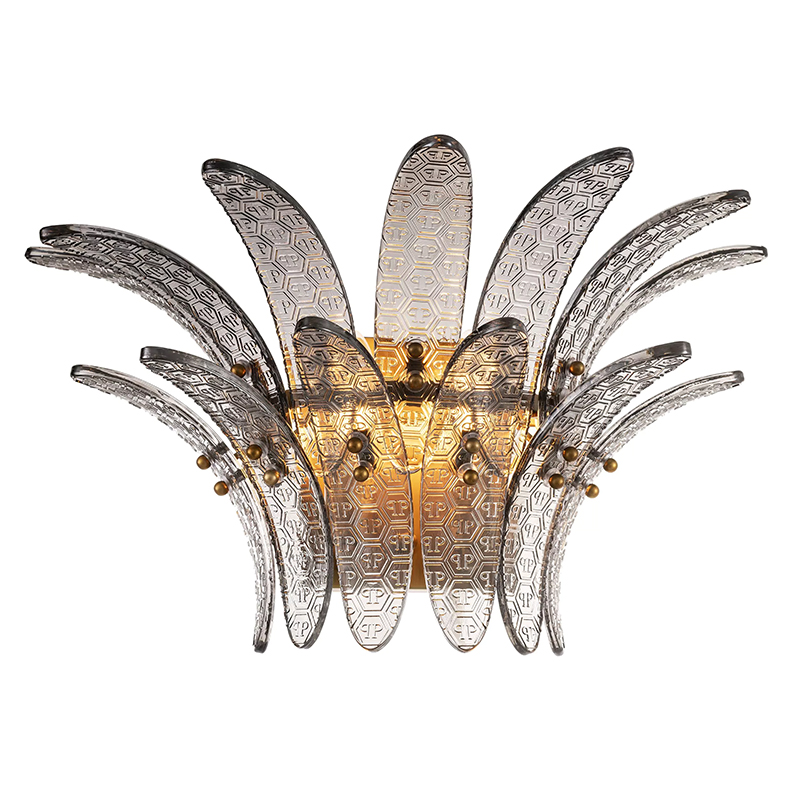 Бра Philipp Plein Wall Lamp Bel Air Серый в Рязани | Loft Concept 