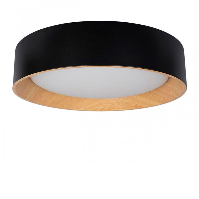 Светильник потолочный круглый Assol cup Black Wood диаметр 45 Черный матовый Древесина Светильник потолочный круглый Assol cup Black Wood диаметр 45 Черный матовый Древесина в Рязани | Loft Concept