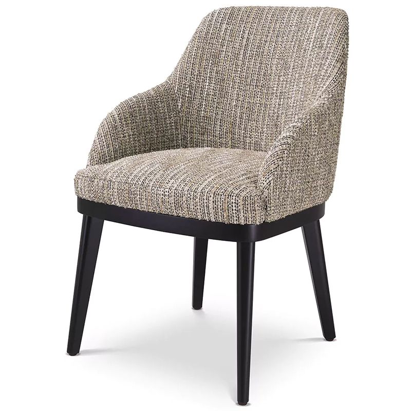 Стул Eichholtz Dining Chair Costa Mademoiselle Beige Бежевый Черный Стул Eichholtz Dining Chair Costa Mademoiselle Beige Бежевый Черный в Рязани | Loft Concept