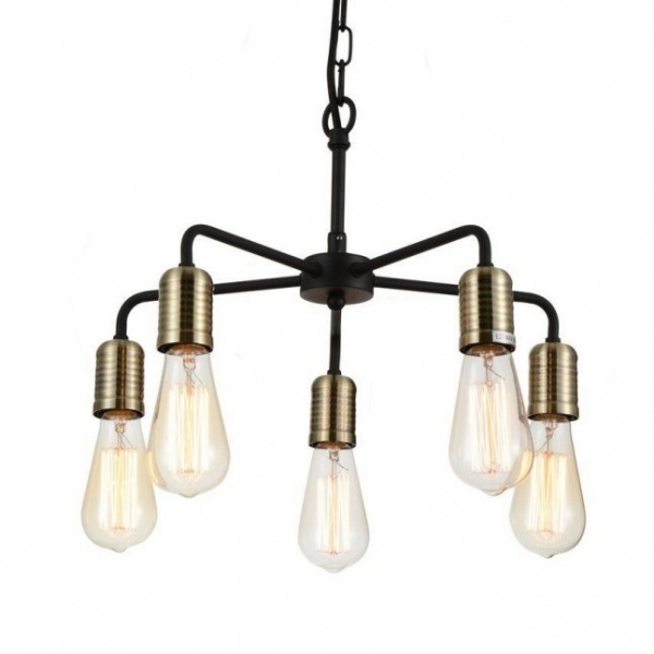 Люстра Bulb Netsch Pendant 5 Черный Люстра Bulb Netsch Pendant 5 Черный в Рязани | Loft Concept