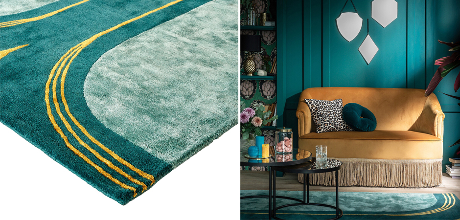 Ковер Carpet Green & Gold Ковер Carpet Green & Gold - Loft-Concept в Рязани