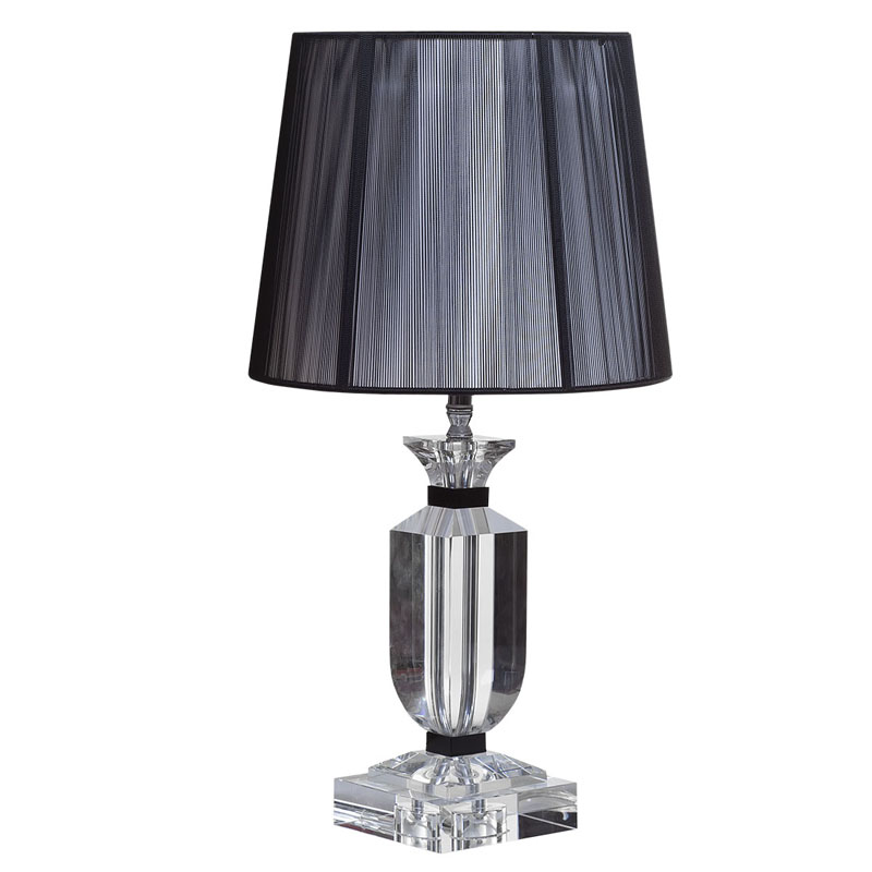 Настольная лампа Crystal Base Table Lamp Черный Настольная лампа Crystal Base Table Lamp Черный в Рязани | Loft Concept