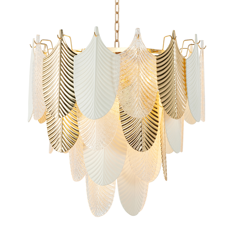 Люстра Abelia Chandelier 62 Золотой Белый Прозрачный Люстра Abelia Chandelier 62 Золотой Белый Прозрачный в Рязани | Loft Concept