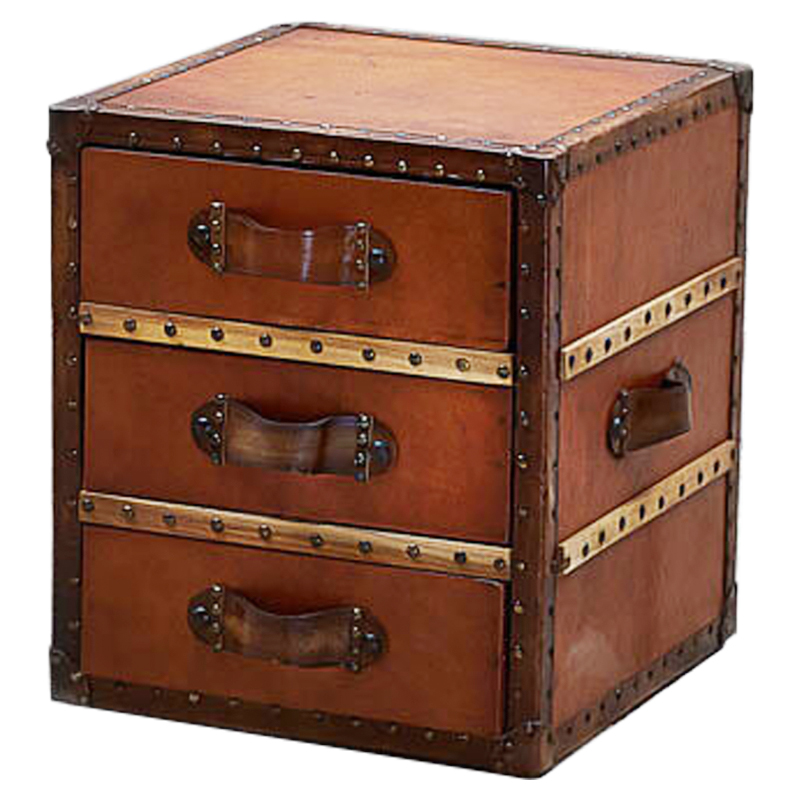 Тумба Vintage Chest Brown Loft Nightstand Коричневый Тумба Vintage Chest Brown Loft Nightstand Коричневый в Рязани | Loft Concept